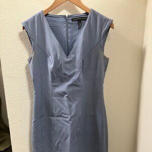 White House Black Market Dress Light Blue Sleeveless, Size 00